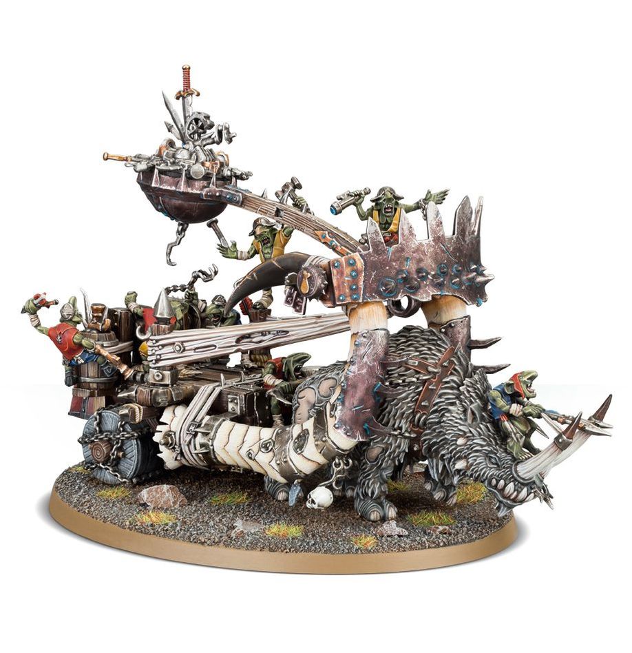 Ogor Mawtribes: Ironblaster / Gnoblar Scraplauncher