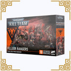 Warhammer figurine box set packaging for 'Kill Team: Fellgor Ravagers' on a white background.