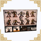 Collection of Warhammer 40,000 orks beast snagga boyz on a box with branding visible