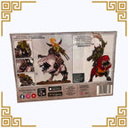 Product packaging for Warhammer 40,000 Orks Mozrog Skragbad or Beastboss on Squigasaur on a white background