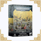 Warhammer 40,000 Orks Runtherd and Gretchin box set packaging.