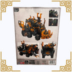 Warhammer 40,000 Orks Trukk packaging with multiple views on a beige background