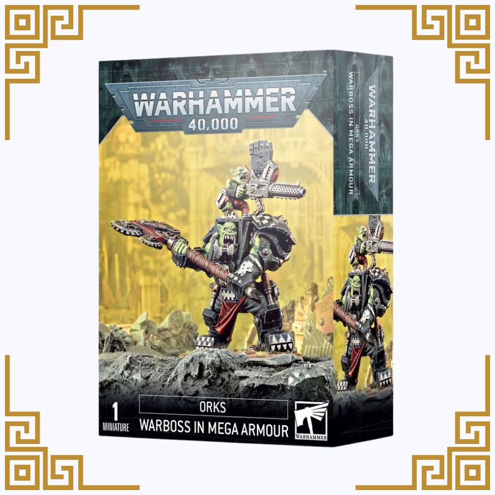 warhammer 40k orks warboss in mega armour box