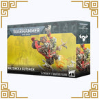Warhammer 40,000 Wazdakka Gutsmek figurine packaging on a white background
