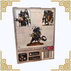 Warhammer orks zodgrod wortsnagga packaging with character images and branding on a beige background