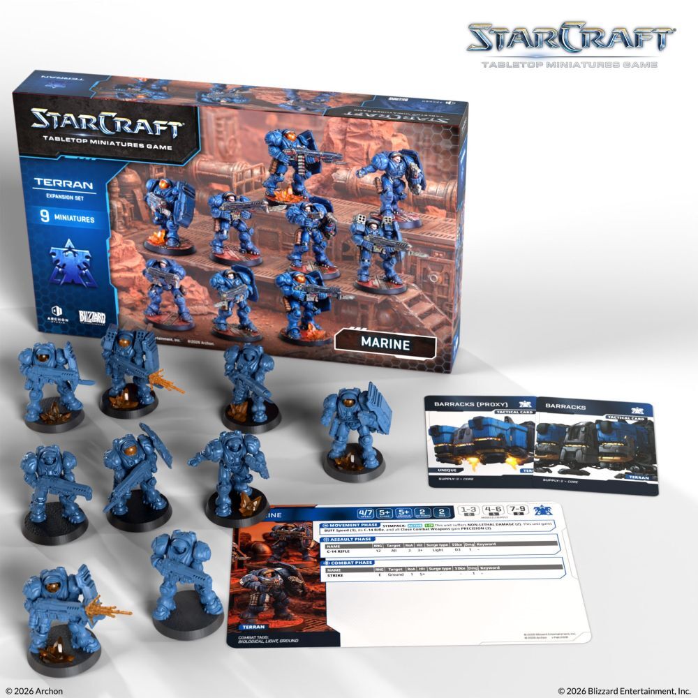 Starcraft Miniatures Games: Terran Marine